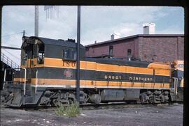 Great Northern Diesel Locomotive 180 at Superior, Wisconsin, 1958