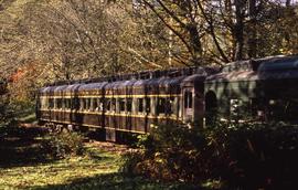 Lake Whatcom Railway passenger car 627 near Park, Washington, in 2008.