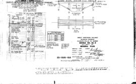 Great Northern Engineering Drawing: General Plan, Bridge 18.6, South of Stonebridge, Oregon, 1943