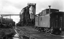 Pacific Coast Railroad yard at Black Diamond, Washington in 1945.