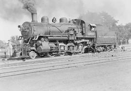Northern Pacific steam locomotive 1264 at Pasco, Washington, in 1950.