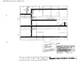 Northern Pacific Engineering Drawing, Yard and Freight Office at Yakima, Washington, 1983