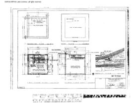 Great Northern Engineering Drawing, Yard Office at Spokane, Washington, 1967