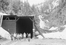 Jim Fredrickson's tunnel at Martin, Washington, circa 1960.