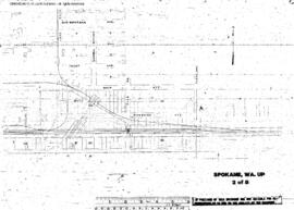 Plat Map of Union Pacific Facilities at Spokane, Washington, undated