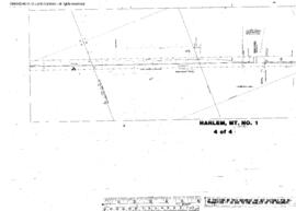 Plat Map of Great Northern Facilities at Harlem, Montana, 1960