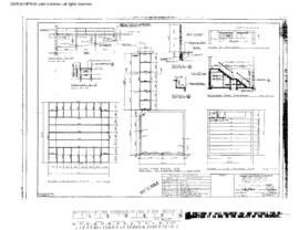 Great Northern Engineering Drawing, Yard Office at Spokane, Washington, 1967