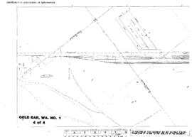 Plat Map of Great Northern Facilities at Gold Bar, Washington, 1959
