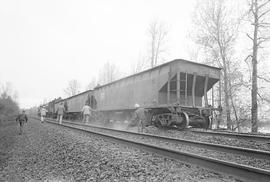 Burlington Northern diesel locomotive 2239 at Ridgefield, Washington in 1971.