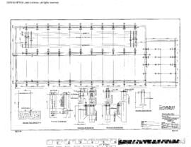 Great Northern Engineering Drawing, Diesel Repair Shop at Havre, Montana, 1944