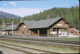 Great Northern Depot at Belton, Montana, 1970