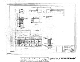 Great Northern Engineering Drawing, Depot at Williston, North Dakota, 1960