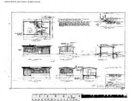 Northern Pacific Engineering Drawing, Depot at Kamiah, Idaho, 1965