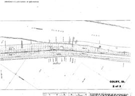 Plat Map of Northern Pacific Facilities at Colby, Idaho, 1909