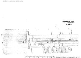 Plat Map of Great Northern Facilities at Buffalo, Montana, 1966