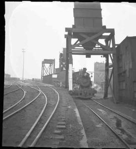 Pacific Coast Railroad locomotive servicing facilities at Seattle, Washington in 1951.