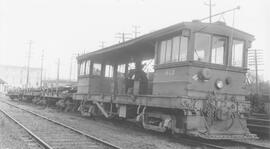 Seattle Municipal Railway Number 413 at the Georgetown carbarn, Seattle, Washington, circa 1941.