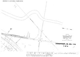 Plat Map of Northern Pacific Facilities at Sandpoint, Idaho, 1955