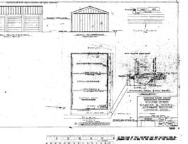 Northern Pacific Engineering Drawing, Garage and Fuel Storage Building at Spokane, Washington, 1960