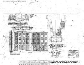 Northern Pacific Engineering Drawing, Roundhouse, Frame 125 Foot  at Yakima, Washington, 1933