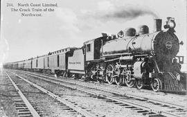 Northern Pacific North Coast Limited at Goble, Oregon, in 1900.