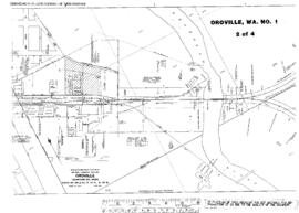 Plat Map of Great Northern Facilities at Oroville, Washington, undated