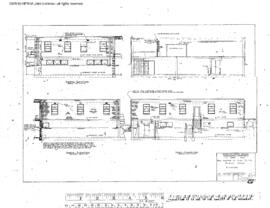 Northern Pacific Engineering Drawing, Yard Office and Tower at Pasco, Washington, 1969