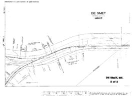 Plat Map of Northern Pacific Facilities at De Smet, Montana, 1917