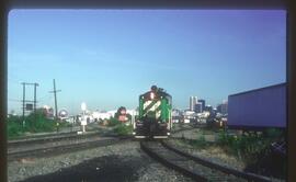 Burlington Northern 194 at Vancouver, British Columbia in 1990.
