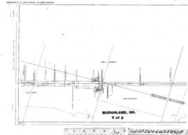 Plat Map of Spokane, Portland, and Seattle Railway Facilities at Marshland, Oregon, 1915