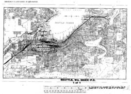 Plat Map Index of Pacific Coast Railroad Facilities at Seattle, Washington, undated