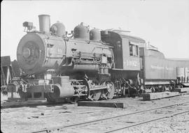 Northern Pacific steam locomotive 1092 at South Tacoma, Washington, in 1944.
