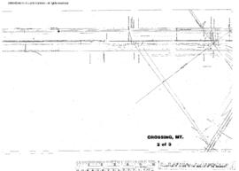 Plat Map of Northern Pacific Facilities at Crossing, Montana, undated