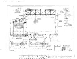 Great Northern Engineering Drawing, Coach Repair Building - King Street at Seattle, Washington, 1956