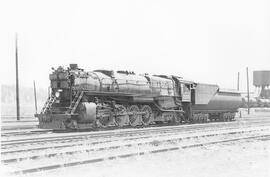 Great Northern Steam Locomotive 2553 at at Hillyard, Washington, 1935