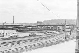 Burlington Northern diesel locomotive 4263 at Tacoma, Washington in 1975.