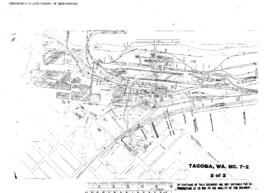 Plat Map of Northern Pacific Facilities at Tacoma, Washington, 1972