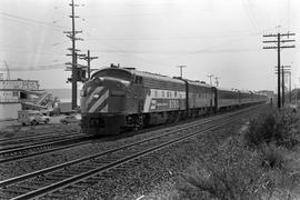 Amtrak diesel locomotive 9760 at Tacoma, Washington on May 2, 1971.