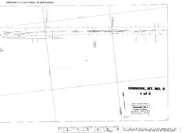Plat Map of Great Northern Facilities at Chinook, Montana, 1963