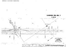 Plat Map of Great Northern Facilities at Laurier, Washington, 1960