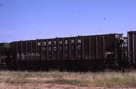 Northern Pacific hopper car number 76481 at Plainview, Texas, in 1985.