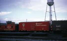 Great Northern Railway Company box car 11111 at Portland, Oregon in 1966.