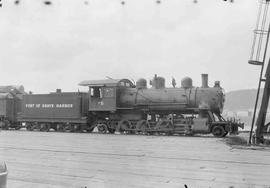 Port of Grays Harbor Steam Locomotive Number 5 at Aberdeen, Washington, circa 1949.