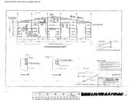 Northern Pacific Engineering Drawing, Car Shop, One Spot at Missoula, Montana, 1968