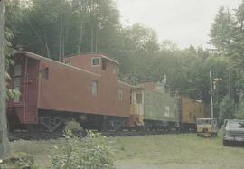 Northern Pacific Railroad Caboose, Number 1013 at Cathcart, Washington in July, 1986.