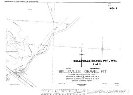 Plat Map of Great Northern Facilities at Belleville Pit, Washington, undated