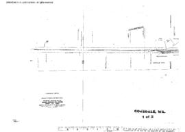 Plat Map of Great Northern Facilities at Cokedale, Washington, 1914