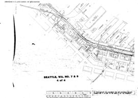 Plat Map of Northern Pacific Facilities at Seattle, Washington, 1954