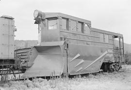 Chicago, Milwaukee, St. Paul & Pacific Railroad Company wedge snow plow  number X900109 at St...