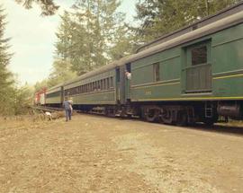 Simpson Timber Company Passenger Special at Shelton, Washington in 1990.